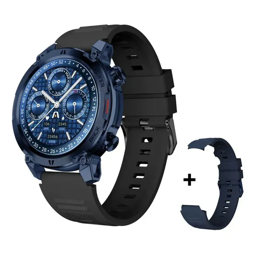 SMARTWATCH ARGOMTECH C70 BLUE ALUMINIUM 2 STRAPS INCLUIDED BLACK Y BLUE 1.39 DISPLAY 4-120845