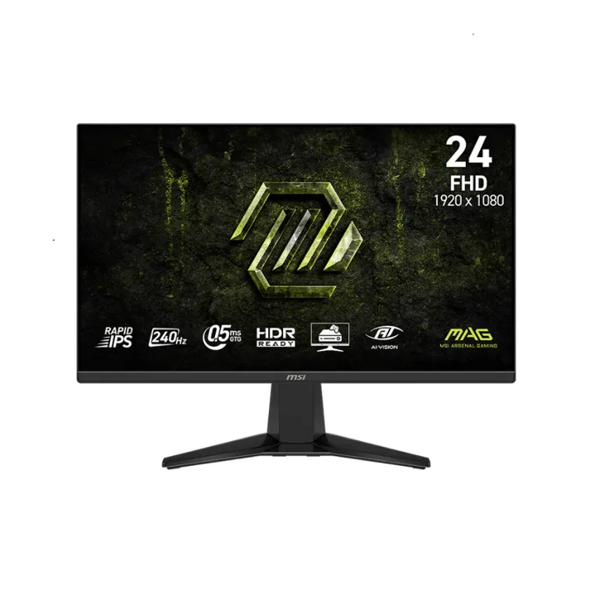 Monitor Gamer MSI 24" MAG 245F FHD Rapid IPS 240Hz 0.5ms 2xHDMI + 1xDP (II) 1-0418766