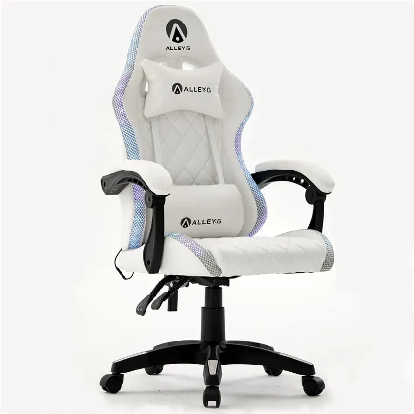 Silla Gamer Alley-G Engel RGB Blanca