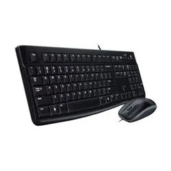 Combo Logitech Teclado Y Mouse Black Usb Logitech Mk120