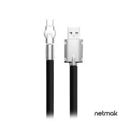Cable USB a USB-C Fast Charge 1M - Punta giratoria 180 Netmak NM-124