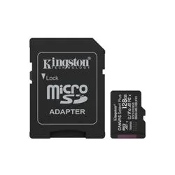 Memoria Micro Sd C/adap 128gb Clase 10 Gen3 150 Mb/s Canvas Plus Kingston Mem583