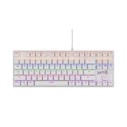 Teclado Raptor Fireclaw M87 Mecanico Outemu Red Blanco