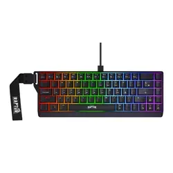 Teclado Gamer Raptor Fireclaw M68 Magnetico Rgb Switch Red Outemu 1-0418532