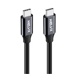 Cable Kelyx USB Type C a Type C 65W / 10Gbp - 4K ULTRA HD 1mt