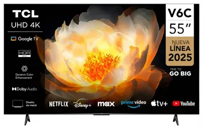 TV TCL 55 SMART 4K UHD GOOGLE TV HDR10 55V6C 4-123113