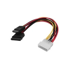 Cable Y SATA Power, 1 Molex a Doble sata power (satapower2) Noganet SATAY-P
